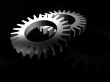 Gears in silver
