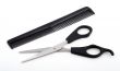 Scissors and comb