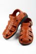 Brown leather sandals