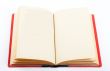 Old book open on both empty pages