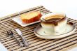 sponge cake and coffee
