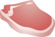 Raw pork chop