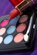 Detail of assortment of makeups