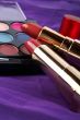 Detail of assortment of makeups