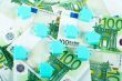 House on money background