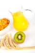 Orange juice and cereals