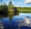 lake and clouds