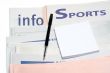 Note and pen, over stacked sports newspapers