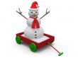 Snowman On Cart