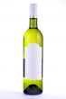Wine bottle with blank label