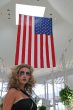 Model in Makeup and Flag