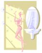 morning in bathroom