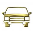 Golden car model