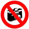 No Photographs Sign
