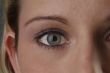 blue woman eye