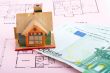 House and euro bills