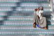 Indian Muslim on stairs