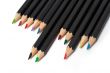 Colored school pencils stacked