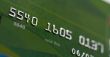 Macro shot of credit card