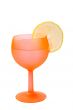 Red Glass with slice of lemon