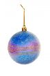 One blue Christmas ball