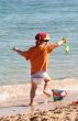 young boy on the beach