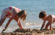 on the beach