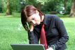 woman with laptop