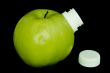 apple drink closeup