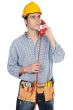 worker talking on the phone