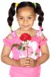 Girl whit one rose