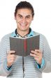 Teen reading a book