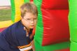 Boy Playing On Obstacle Course