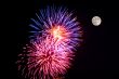 Fireworks at Full Moon
