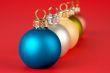Some coloured Christmas balls