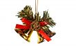 Two gold Christmas bells