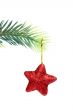 Star hanging from Christmas tree