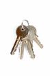 A some keys with shadow