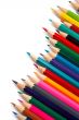 Assortment of coloured pencils