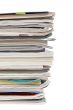 Stack of magazines