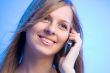 smiling beauty talking on the phone