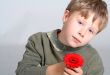 boy with flower