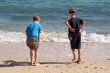 on the beach