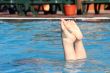 feet in the pool