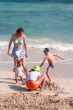 Family on the beach