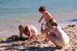 Family on the beach