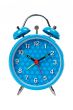 Blue alarm clock