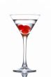 Martini glass with cherries