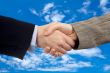 Business handshake