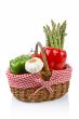 Basket of fresh vegetables
